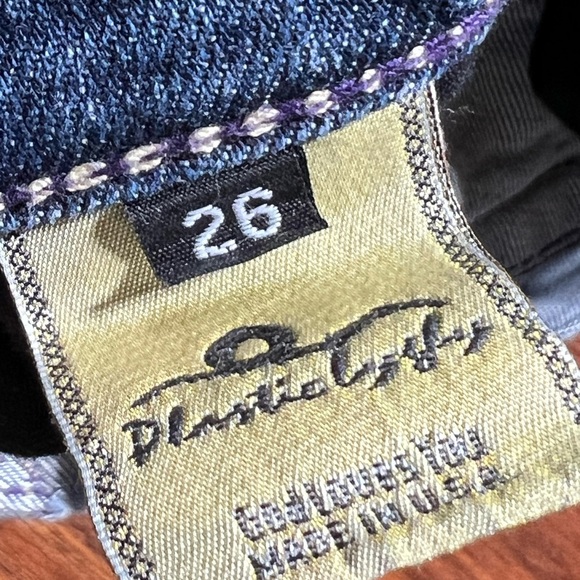 🆕Plastic By Gly Chic Flare Jeans with distress - Picture 9 of 14